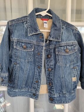 BABY GAP Light Blue Distressed Denim Jacket  SIZE 2YRS